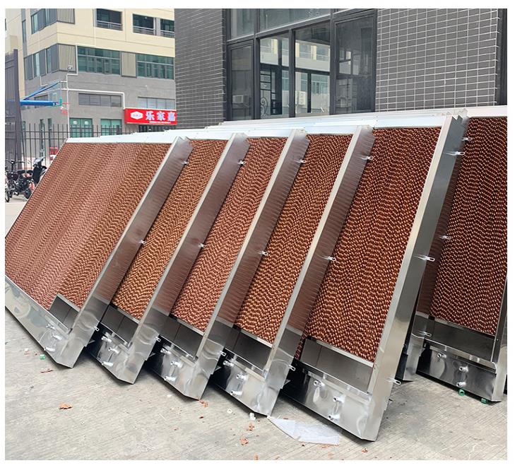 風機水簾多層波紋纖維疊合物濕簾