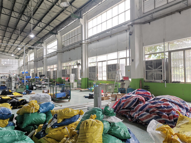 惠州某皮革毛紡廠安裝水簾冷風機降溫